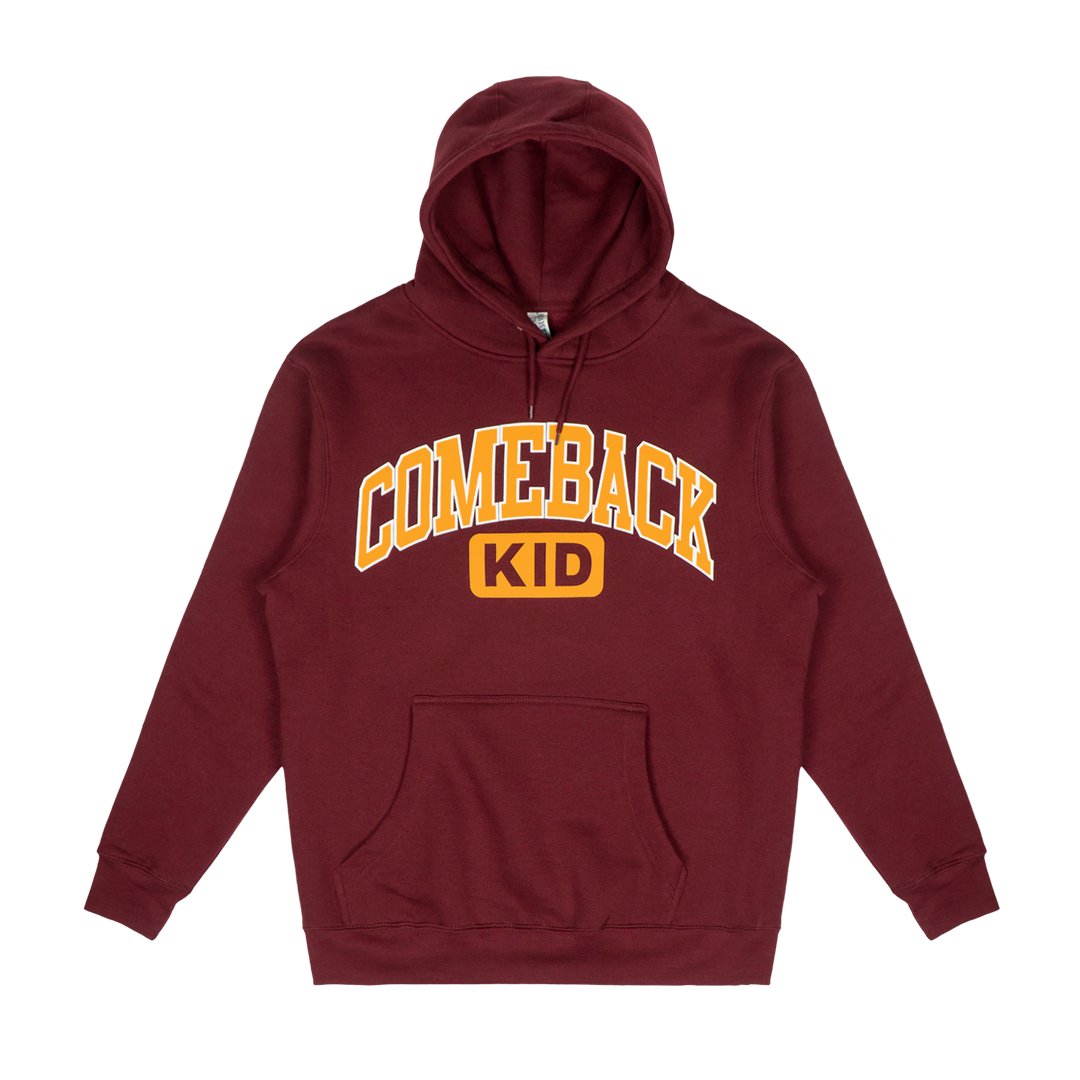 Varsity Burgundy Hoodie