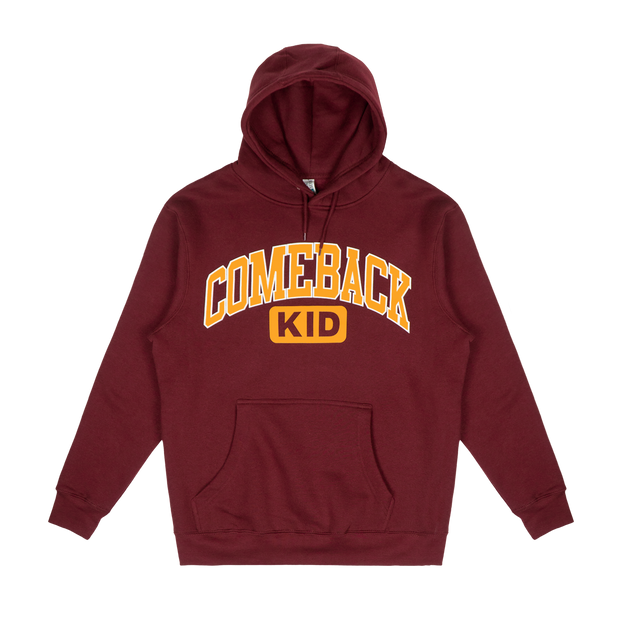 Varsity Burgundy Hoodie