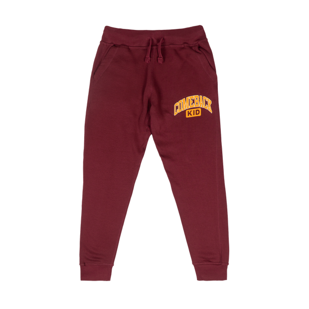 Varsity Burgundy Joggers