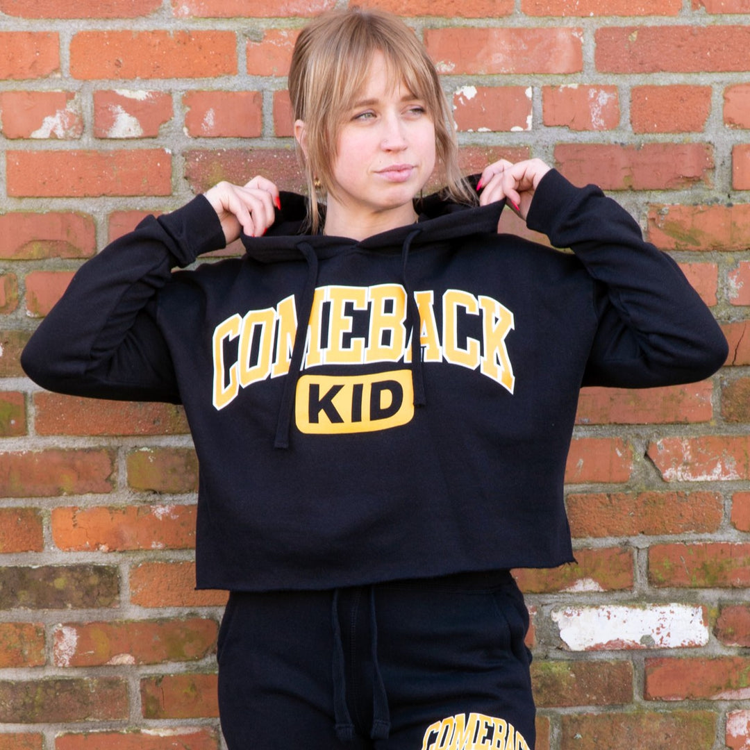 Varsity Crop Hoodie