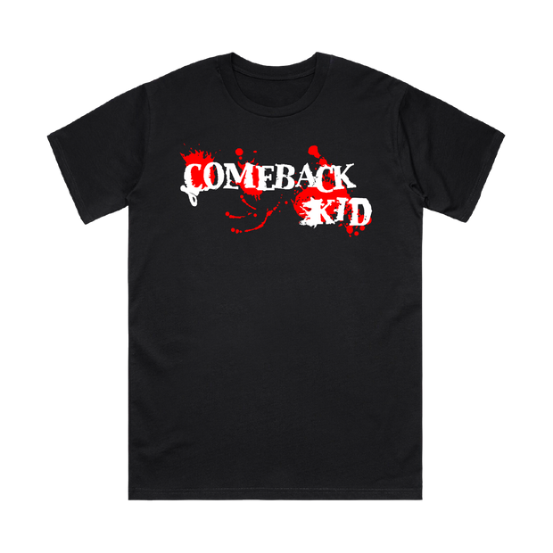 Comeback Kid - Splatter Black Tee