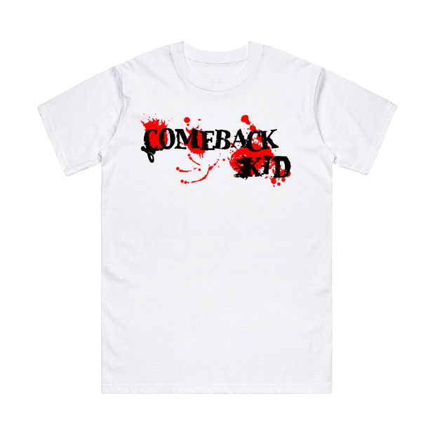 Comeback Kid - Splatter White Tee